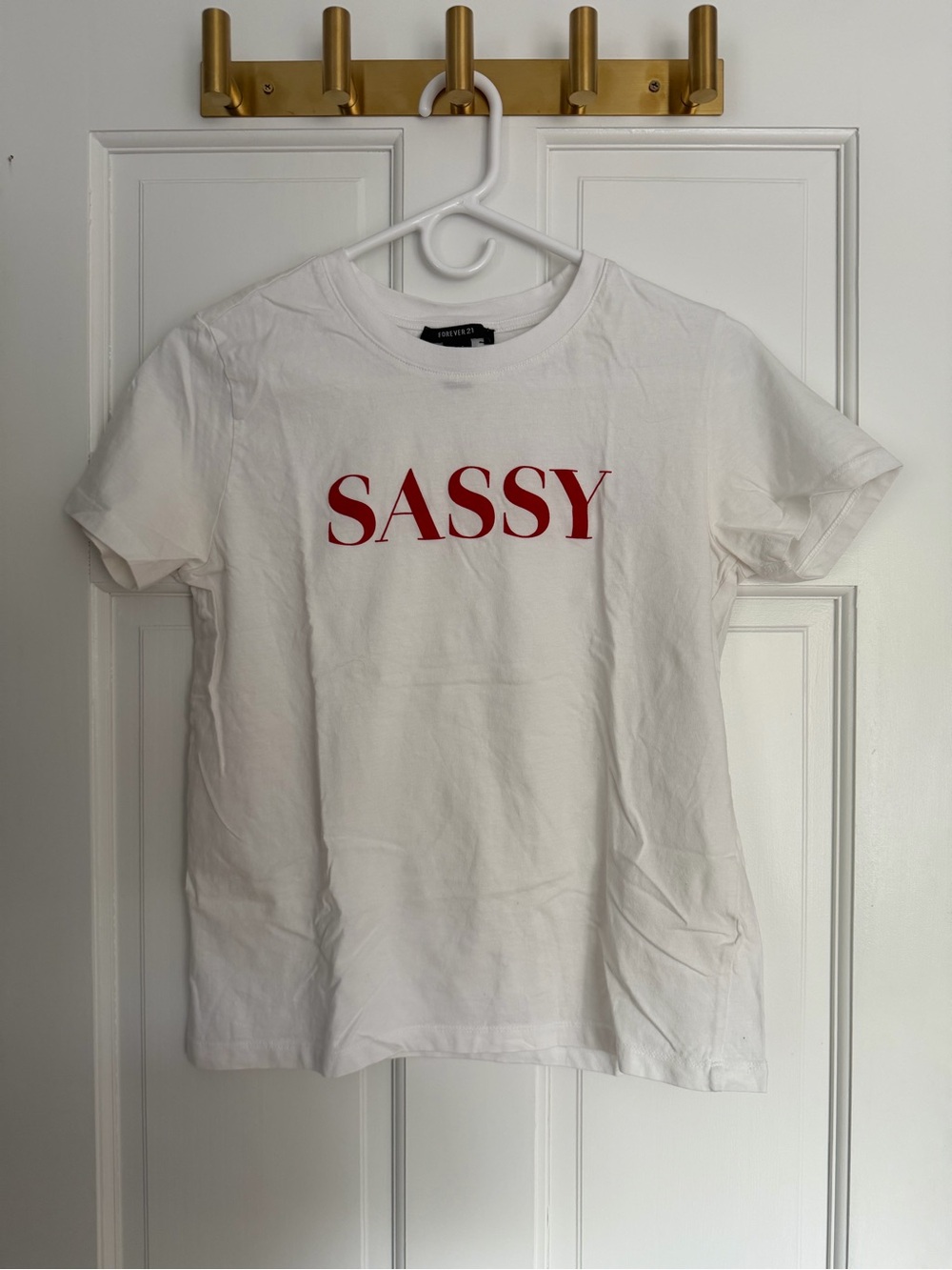 Forever 21 White Crew Neck Tee